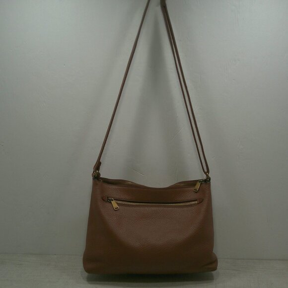Vintage Retired Fossil 2 Tone Brown Leather Crossbody Bag Purse Pocketbook - Picture 7 of 11